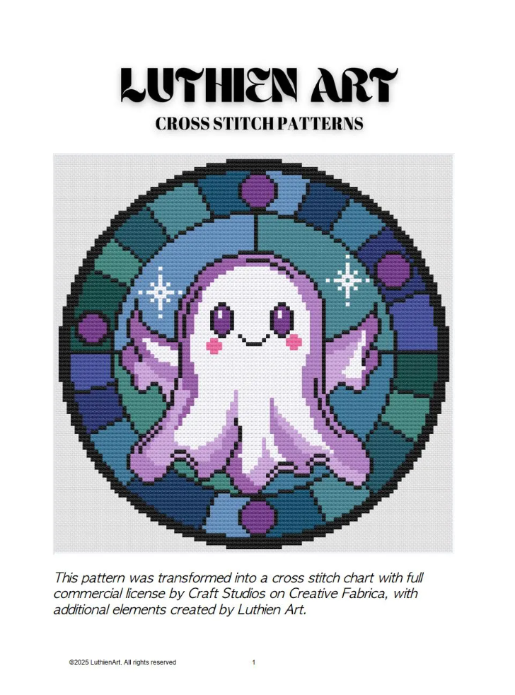 BooCharm Halloween Cross Stitch Pattern