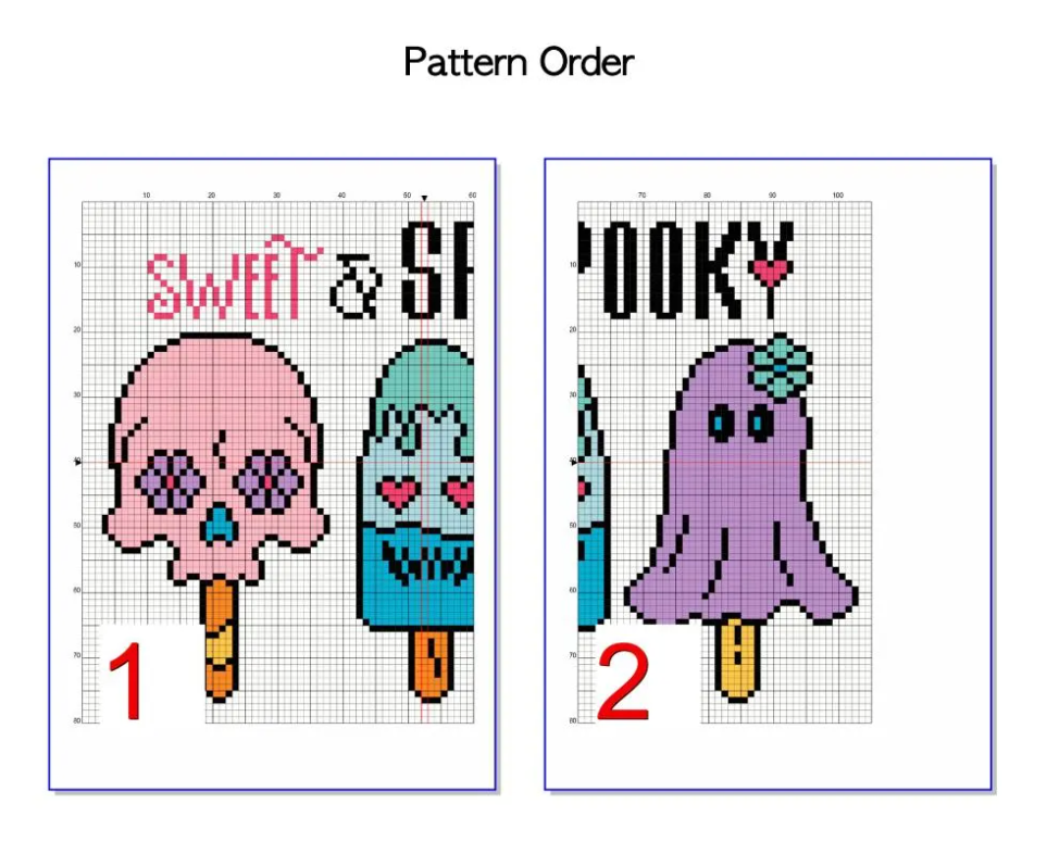 Sweet and Spooky Halloween Cross Stitch Pattern