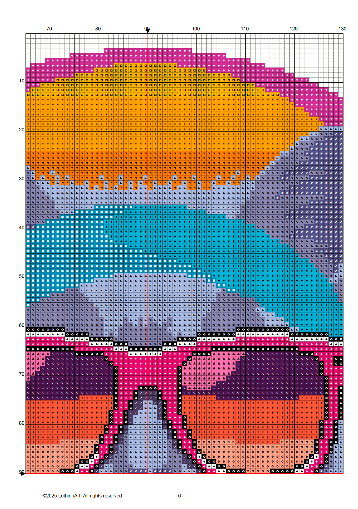 Retro Cool Cats - Boombox Era Neon Cat Cross Stitch Pattern