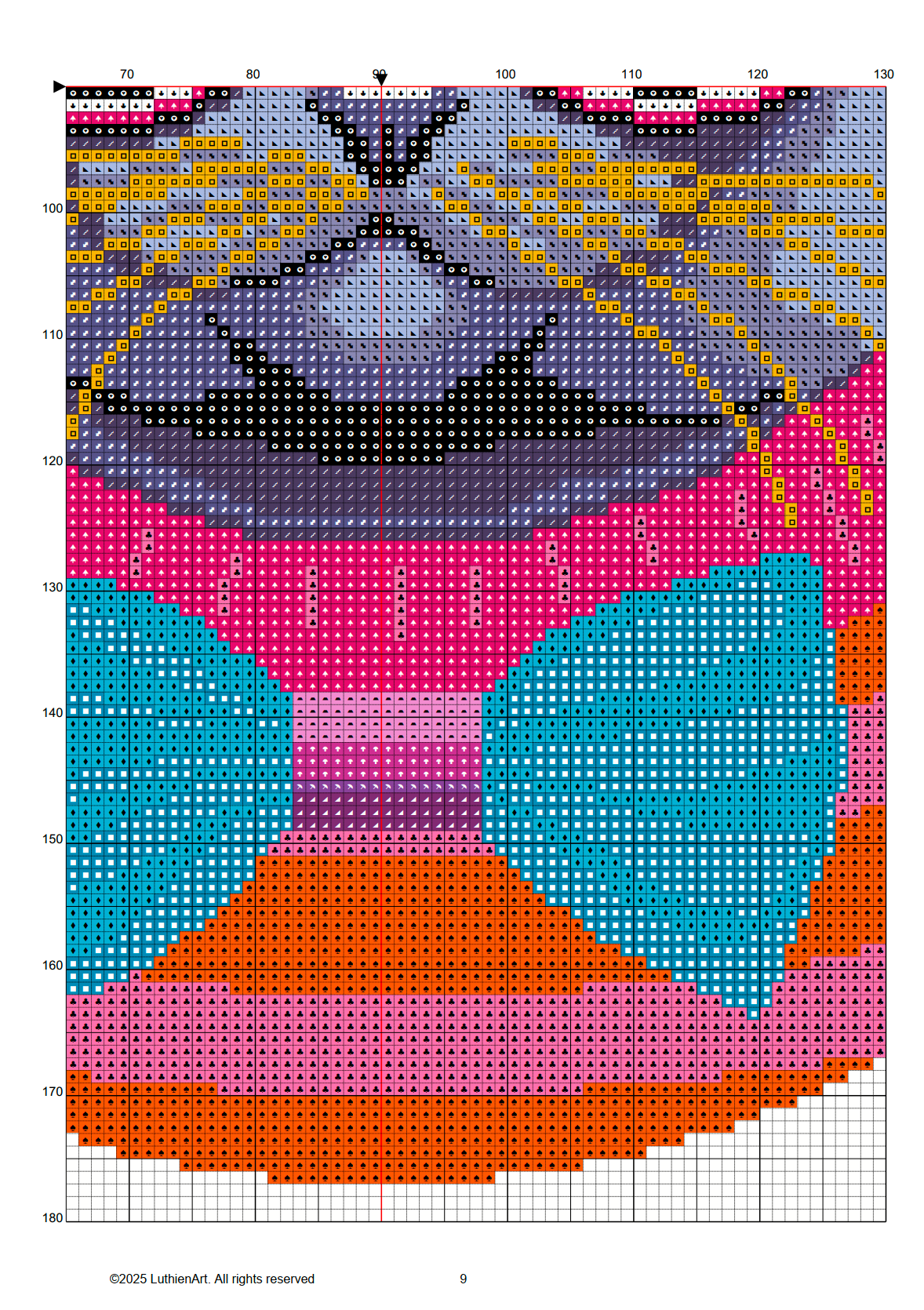 Retro Cool Cats - Boombox Era Neon Cat Cross Stitch Pattern
