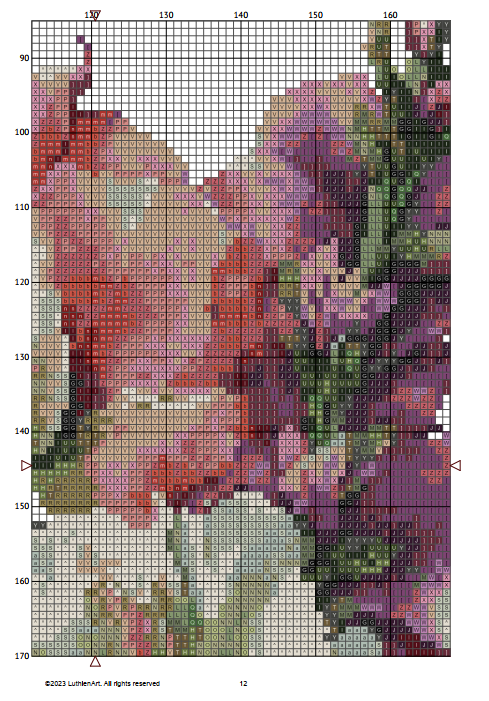 Vintage August Birth Month Flower Cross Stitch Sampler