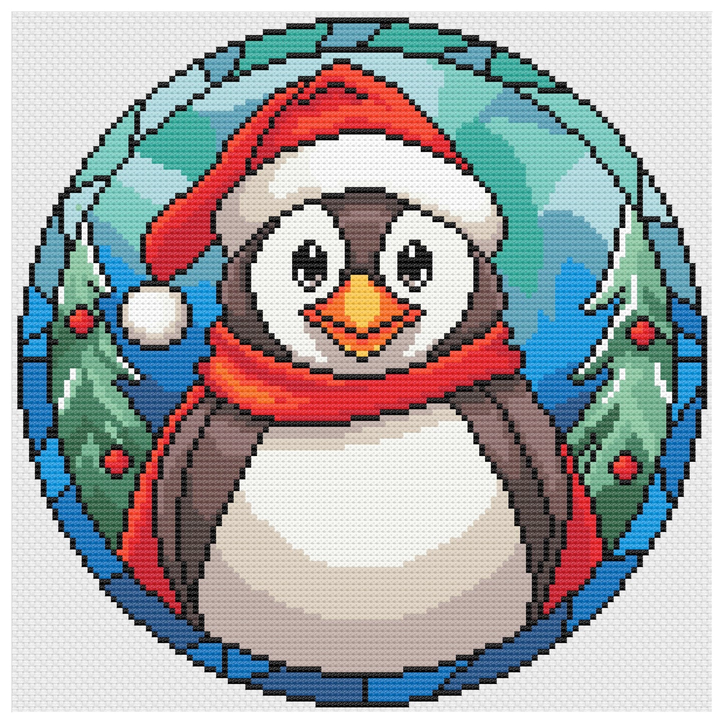 Christmas Waddle Cross Stitch Pattern