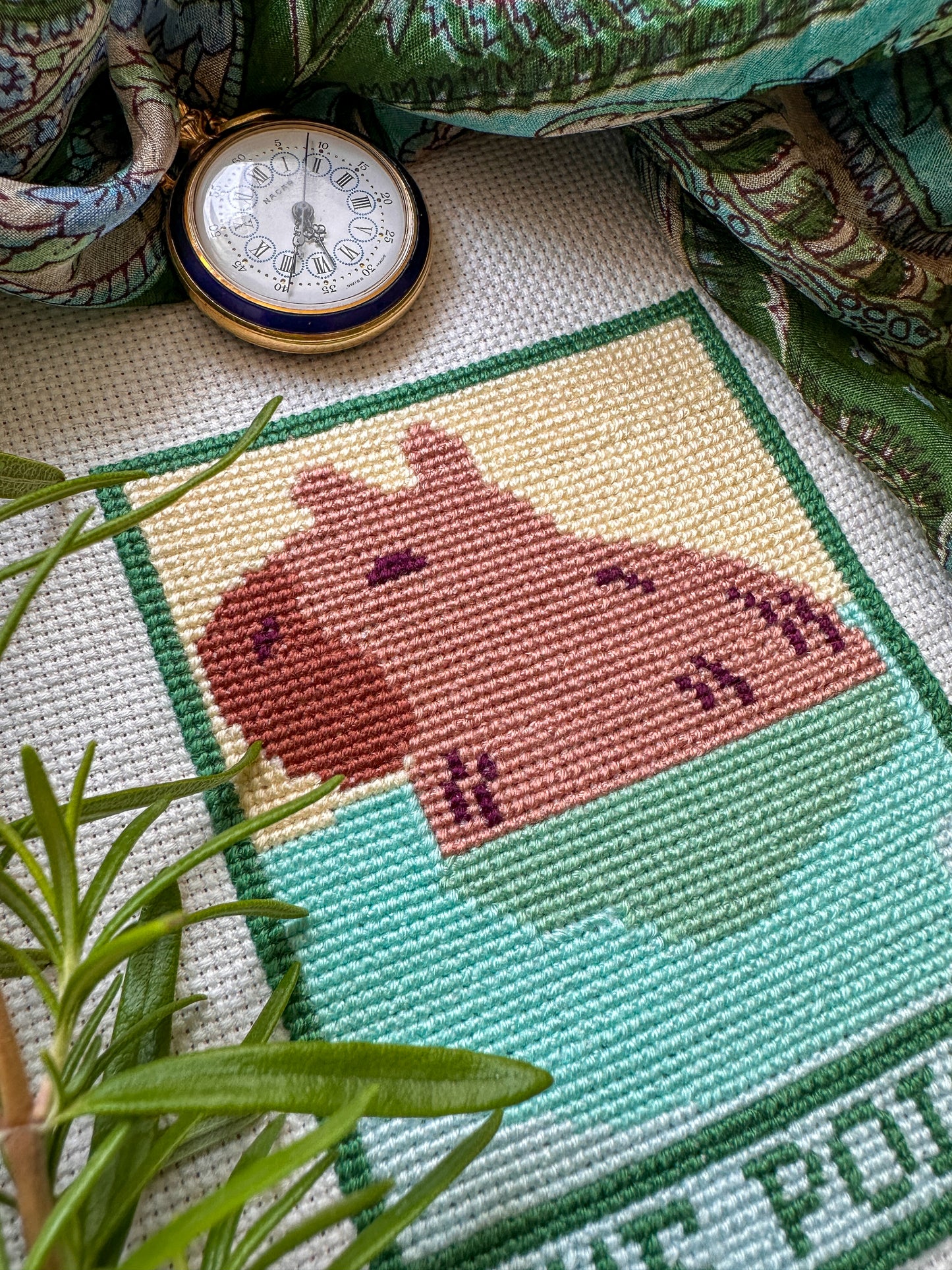 Mini Capybara Tarot Cross Stitch Pattern