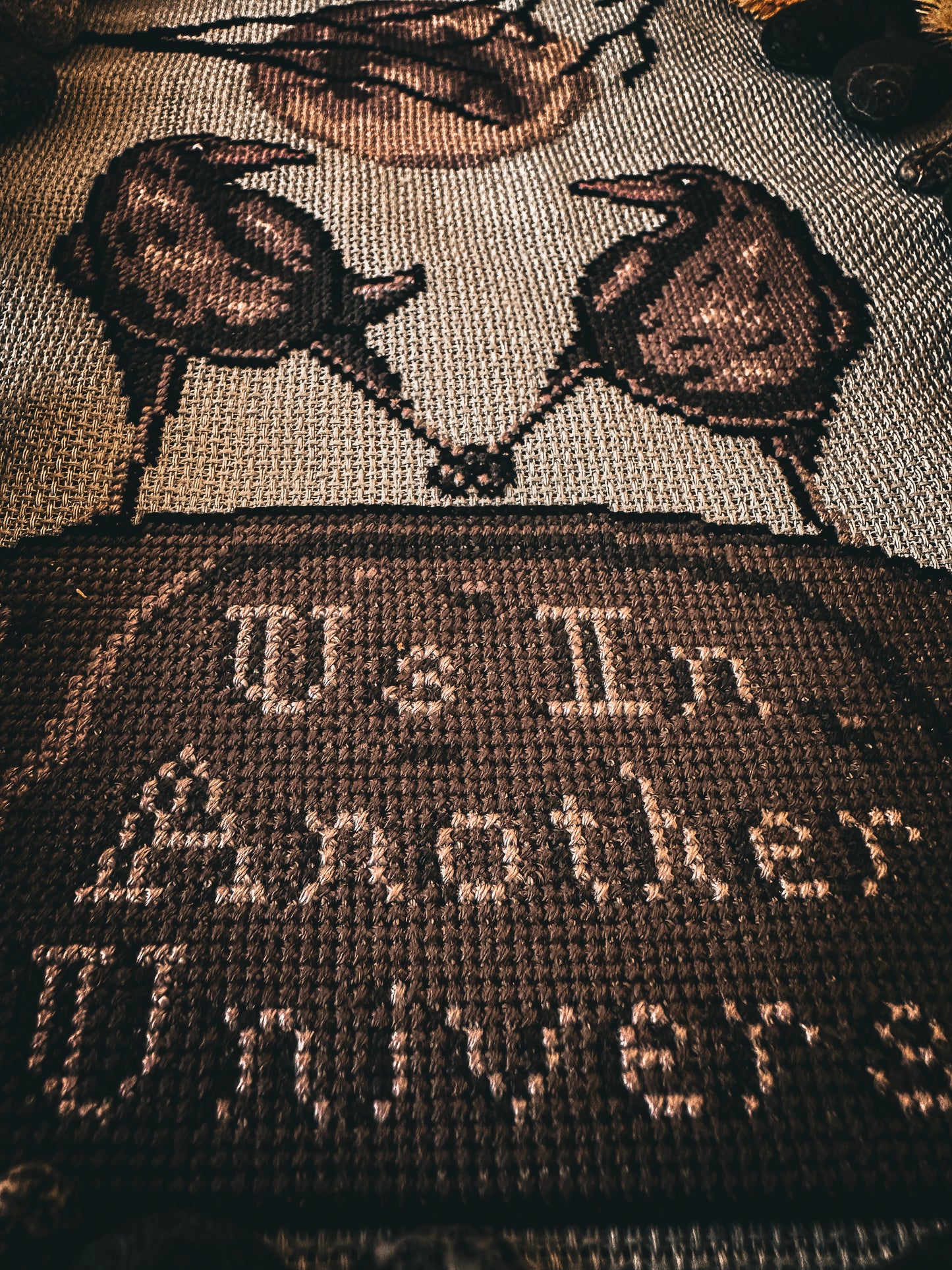 Us In Another Universe Crows Cross Stitch Pattern