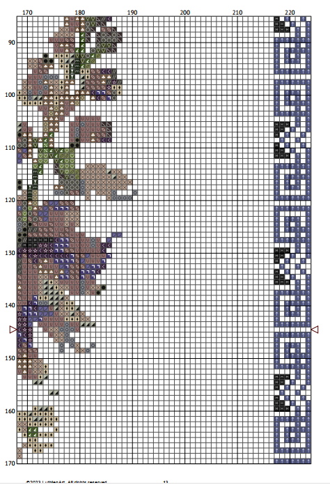 Vintage July Birth Month Flower Cross Stitch Sampler