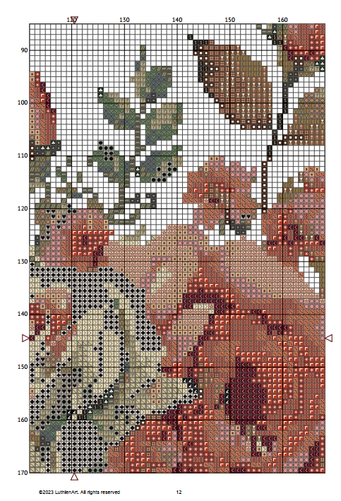 Vintage June Birth Month Flower Cross Stitch Sampler