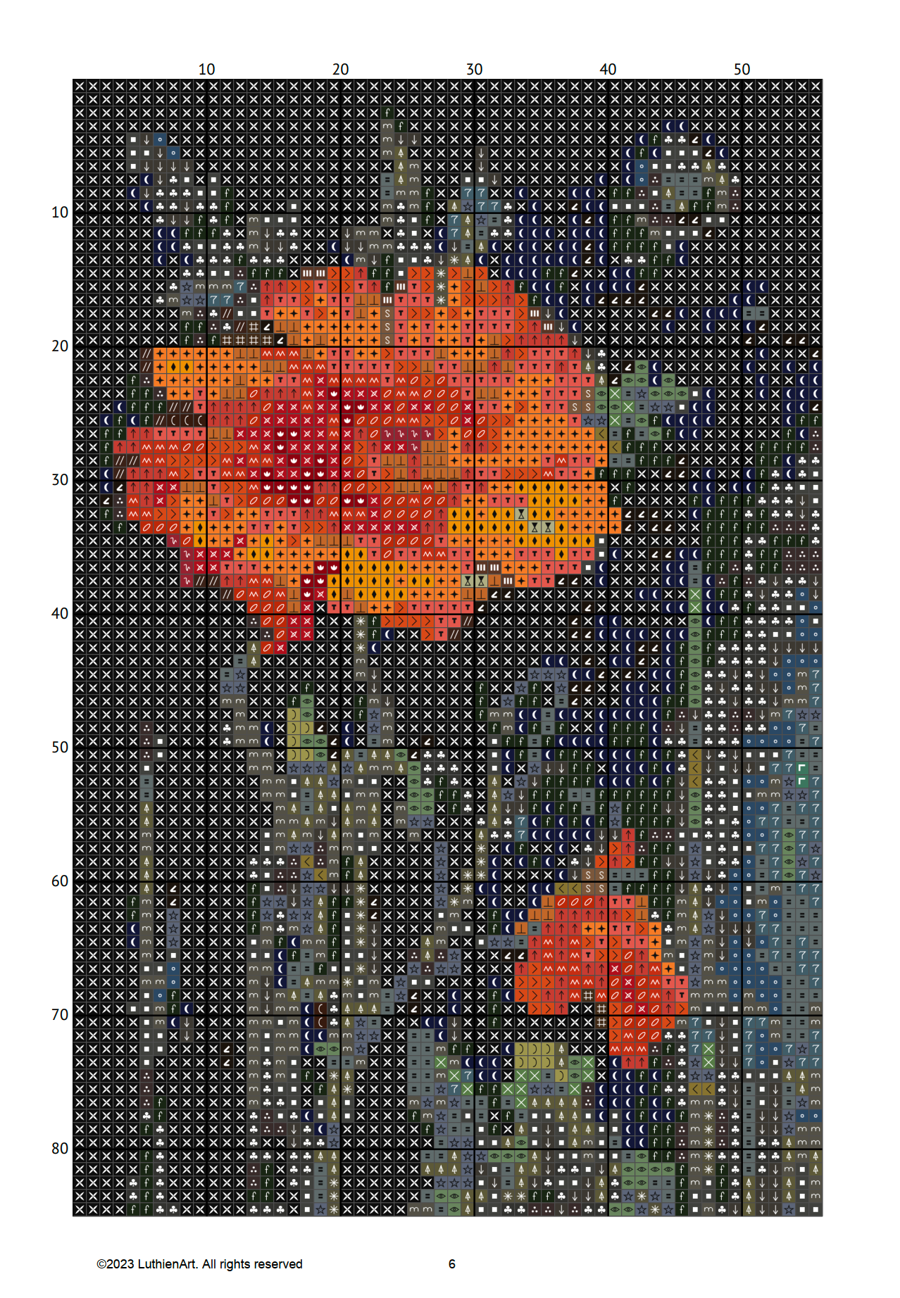 Gothic Botanical Animals Cat Cross Stitch Chart