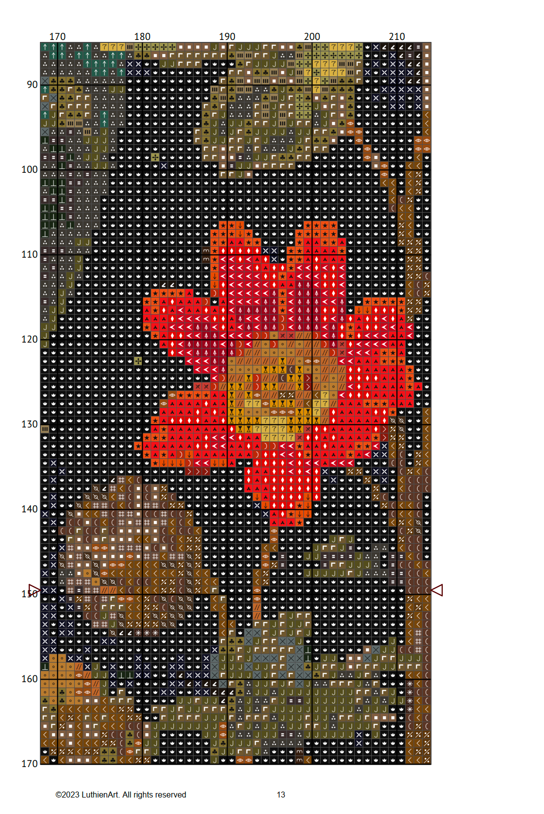 Gothic Botanical Animals Owl Cross Stitch Chart