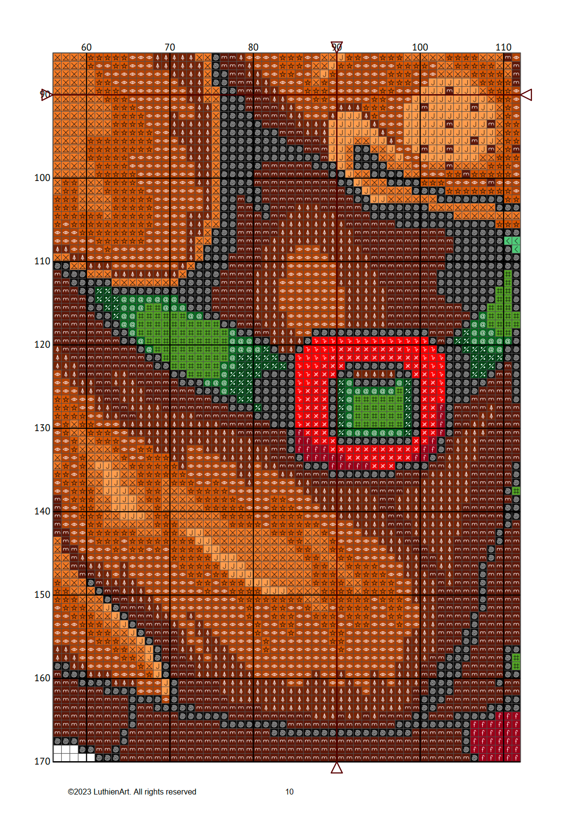Stained Glass Christmas Dachshund Cross Stitch Pattern