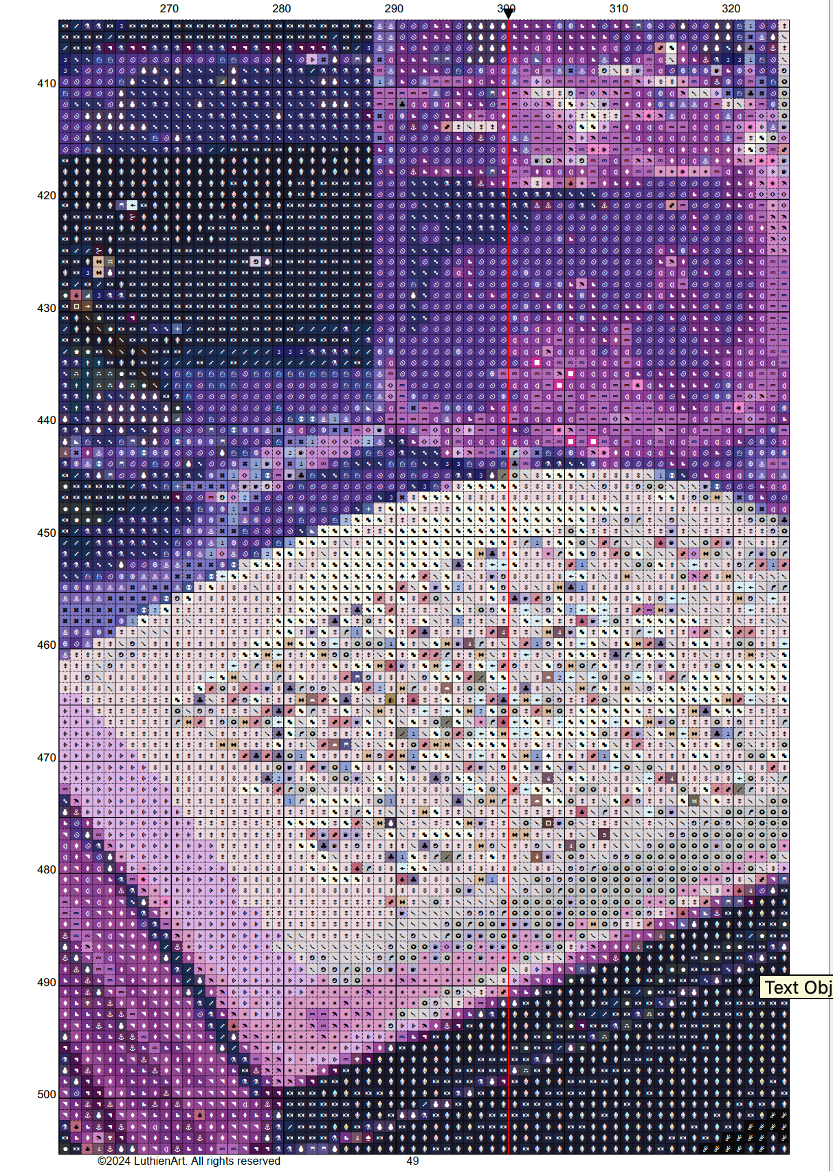 Love Potion Laboratory Cross Stitch Chart