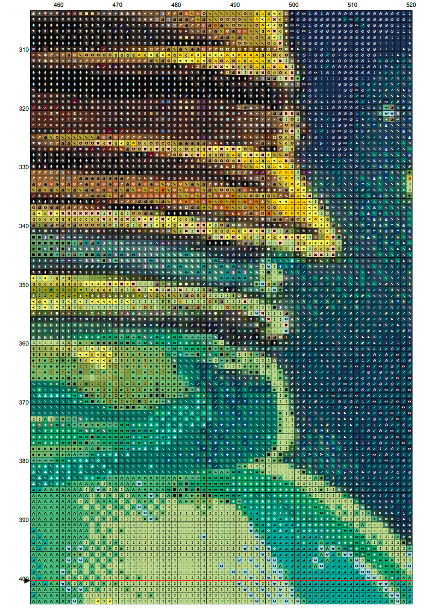 Magical Fireflies Cross Stitch Chart