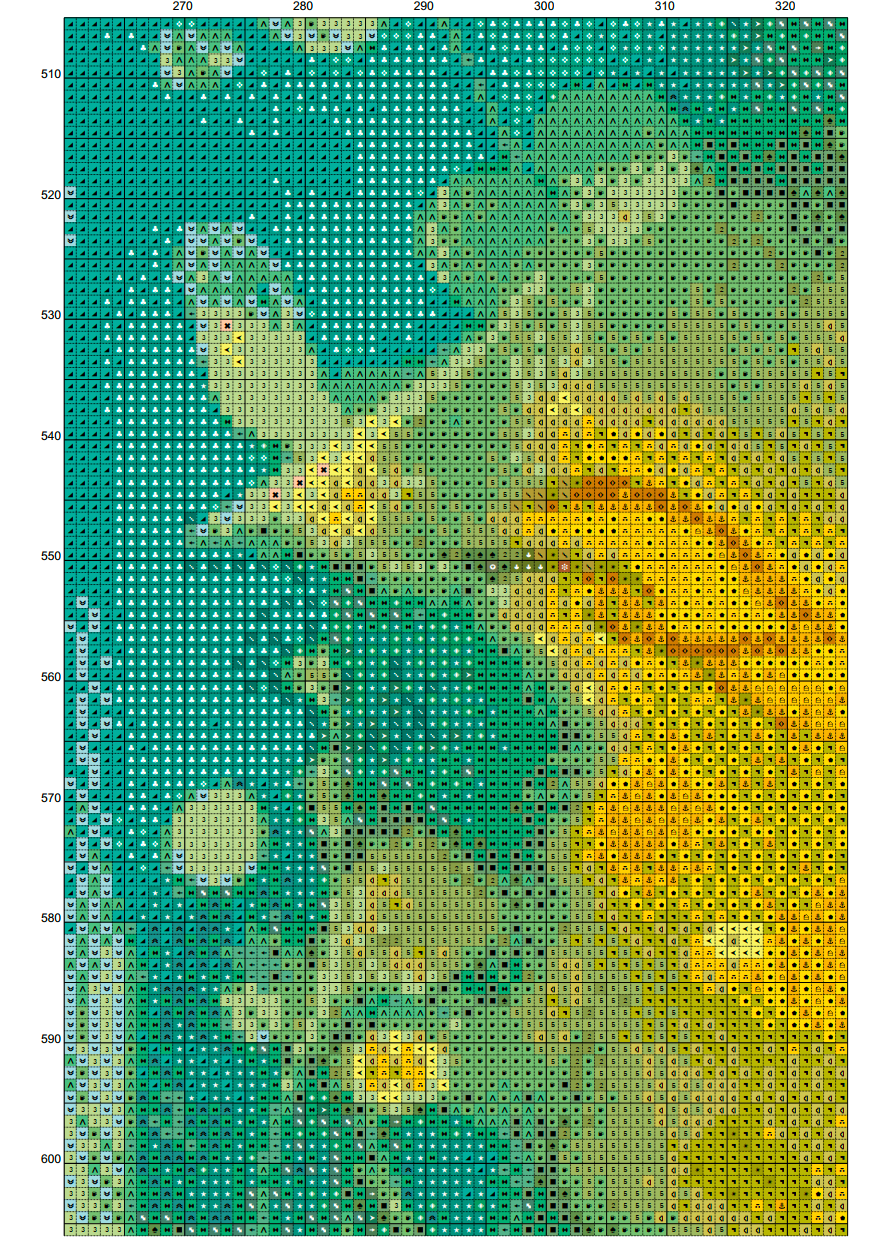 Magical Fireflies Cross Stitch Chart