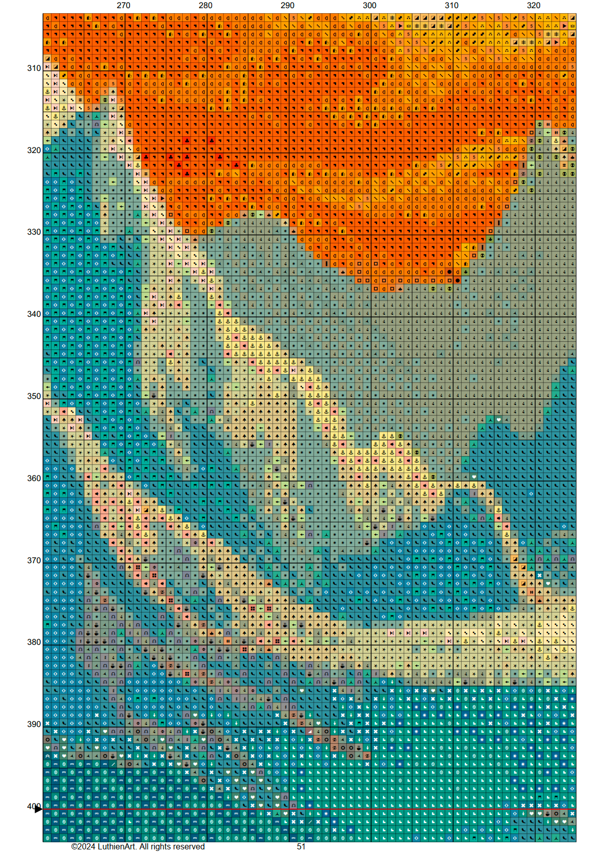 Timeless Lands Cross Stitch Chart