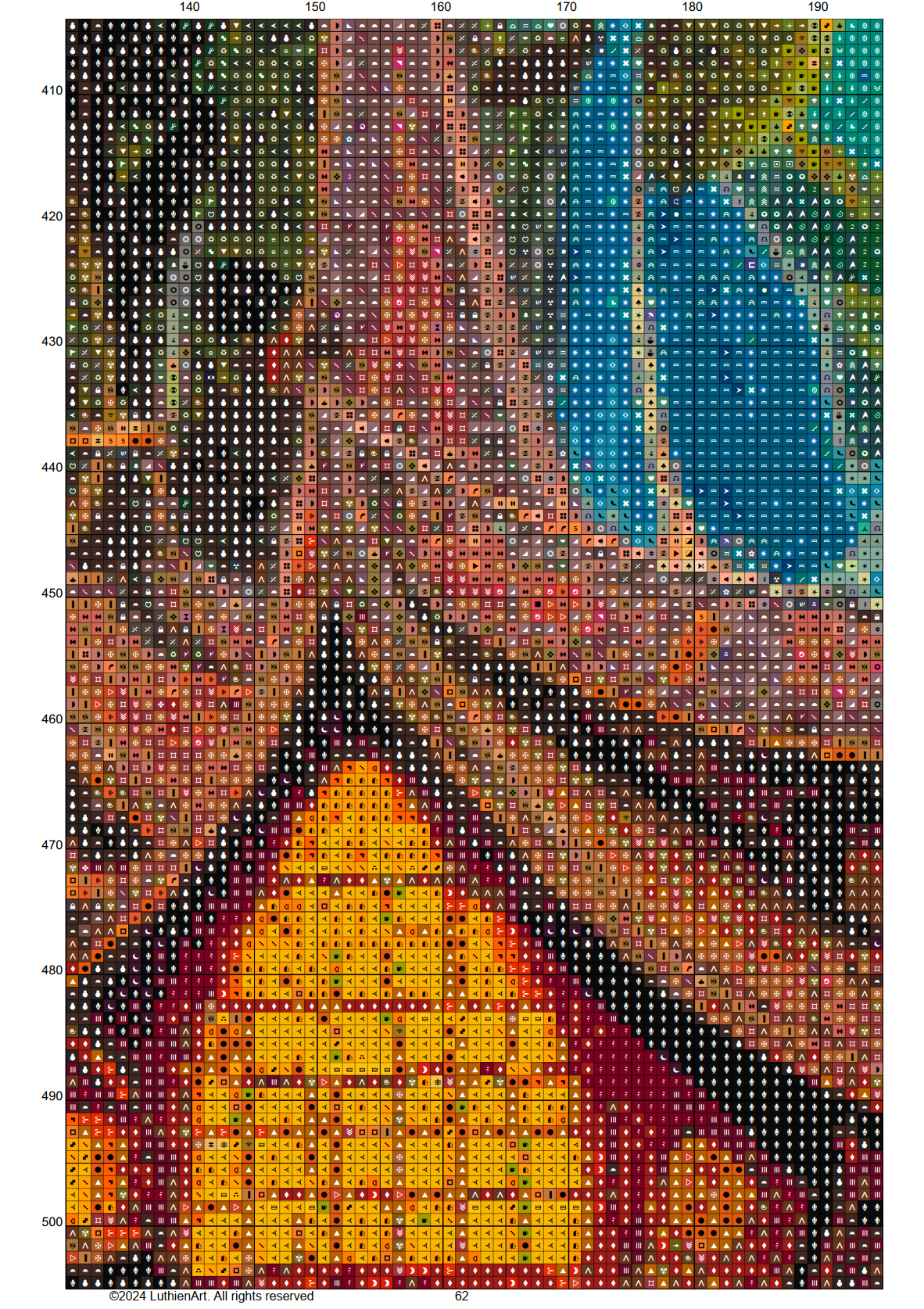 Timeless Lands Cross Stitch Chart