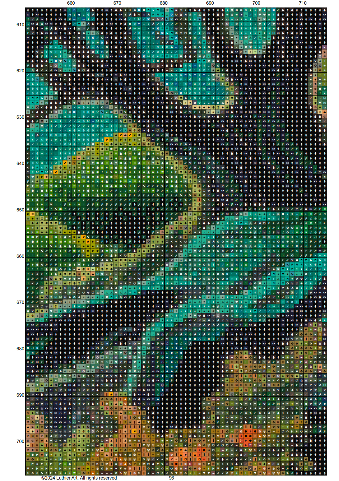 Timeless Lands Cross Stitch Chart