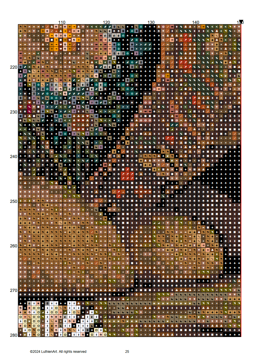 Easter Folklore Bunny Cross Stitch Chart