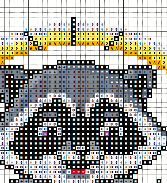 Raccoon Wish Maker Cross Stitch Pattern