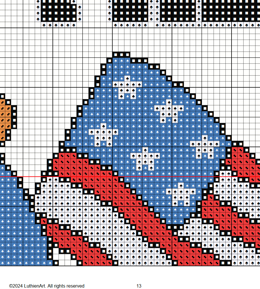 Retro 4th of July Cross Stitch Pattern