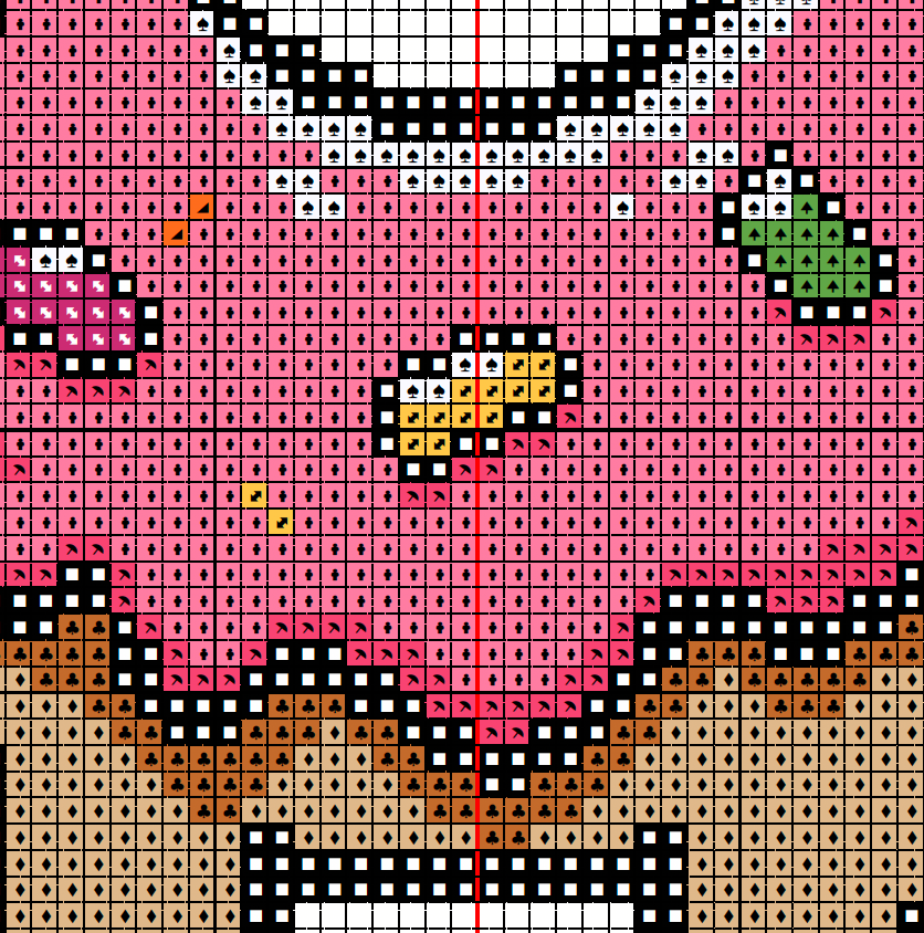 Cute Kawaii Donut Cross Stitch Pattern