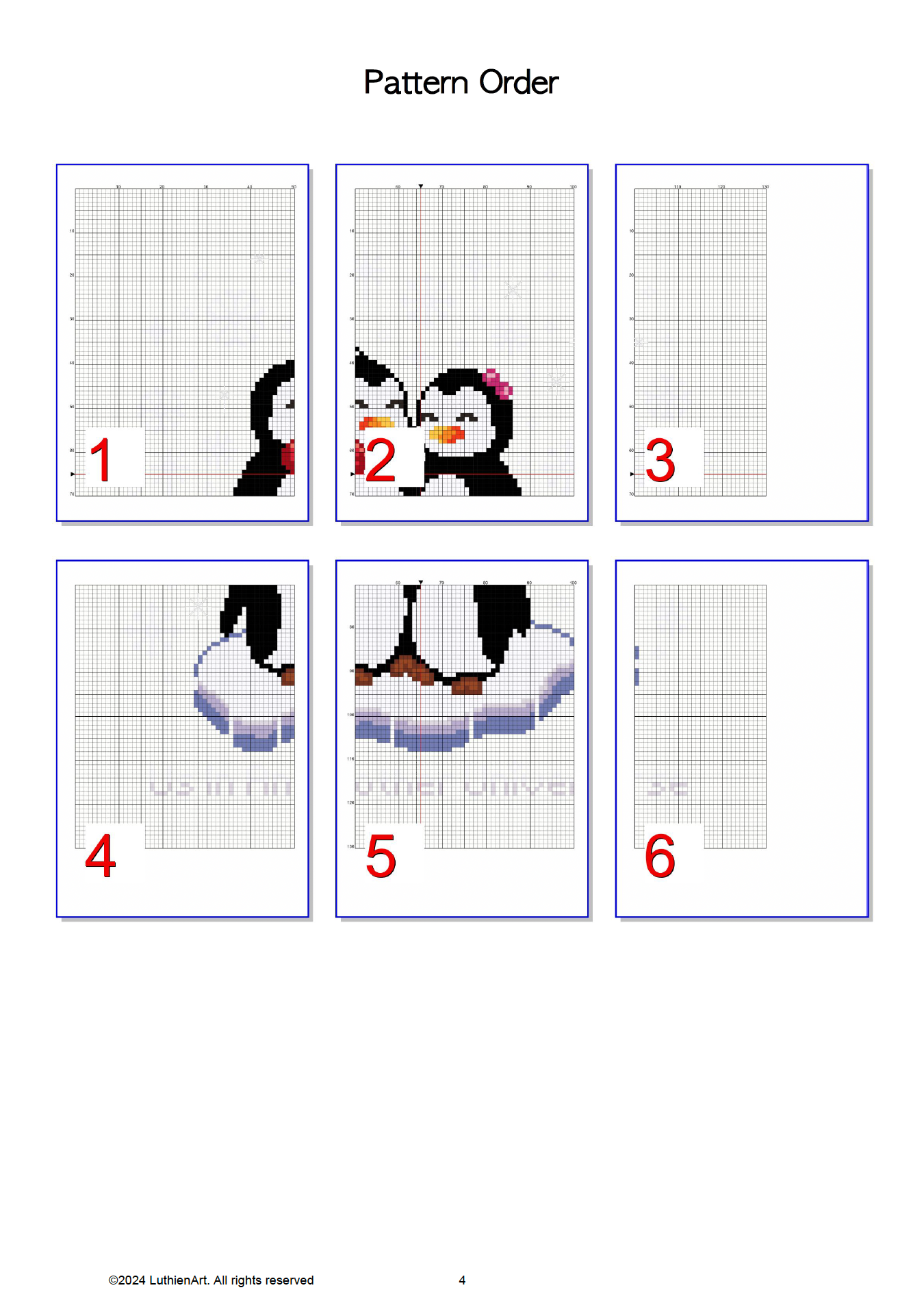 Us In Another Universe Penguin Cross Stitch Pattern