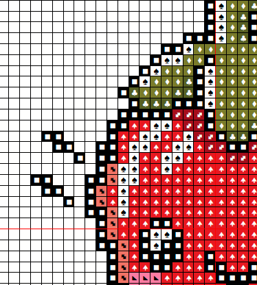 Cute Kawaii Chili Pepper Cross Stitch Pattern