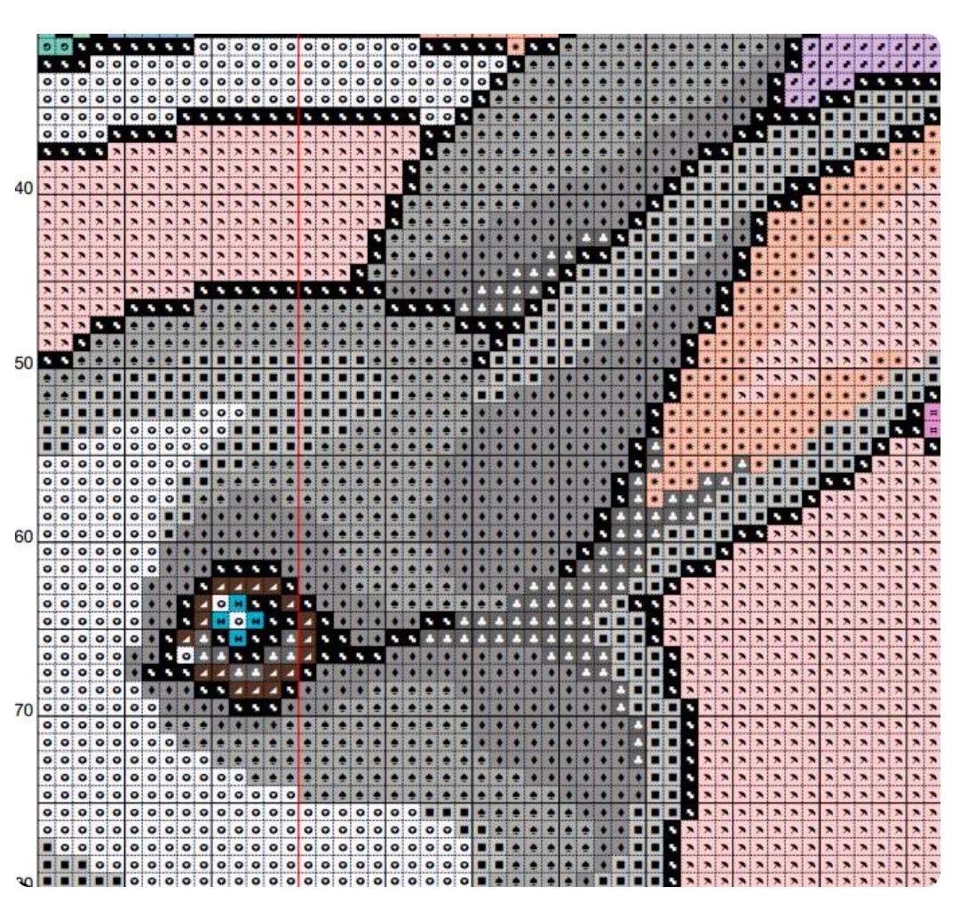 Spring Time Easter Bunny Cross Stitch Pattern