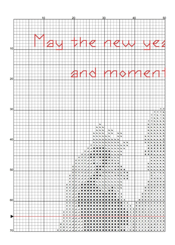 Merry Chickmas Christmas Cross Stitch Pattern