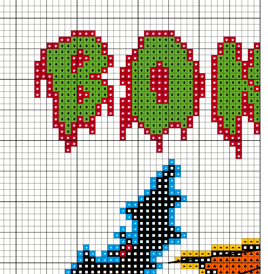 Bone Appetit Skull Cocktail Halloween Cross Stitch Pattern