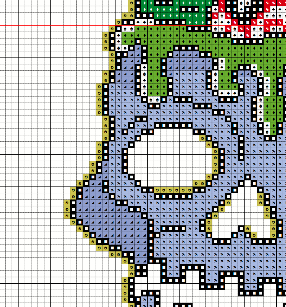 Bone Appetit Skull Cocktail Halloween Cross Stitch Pattern