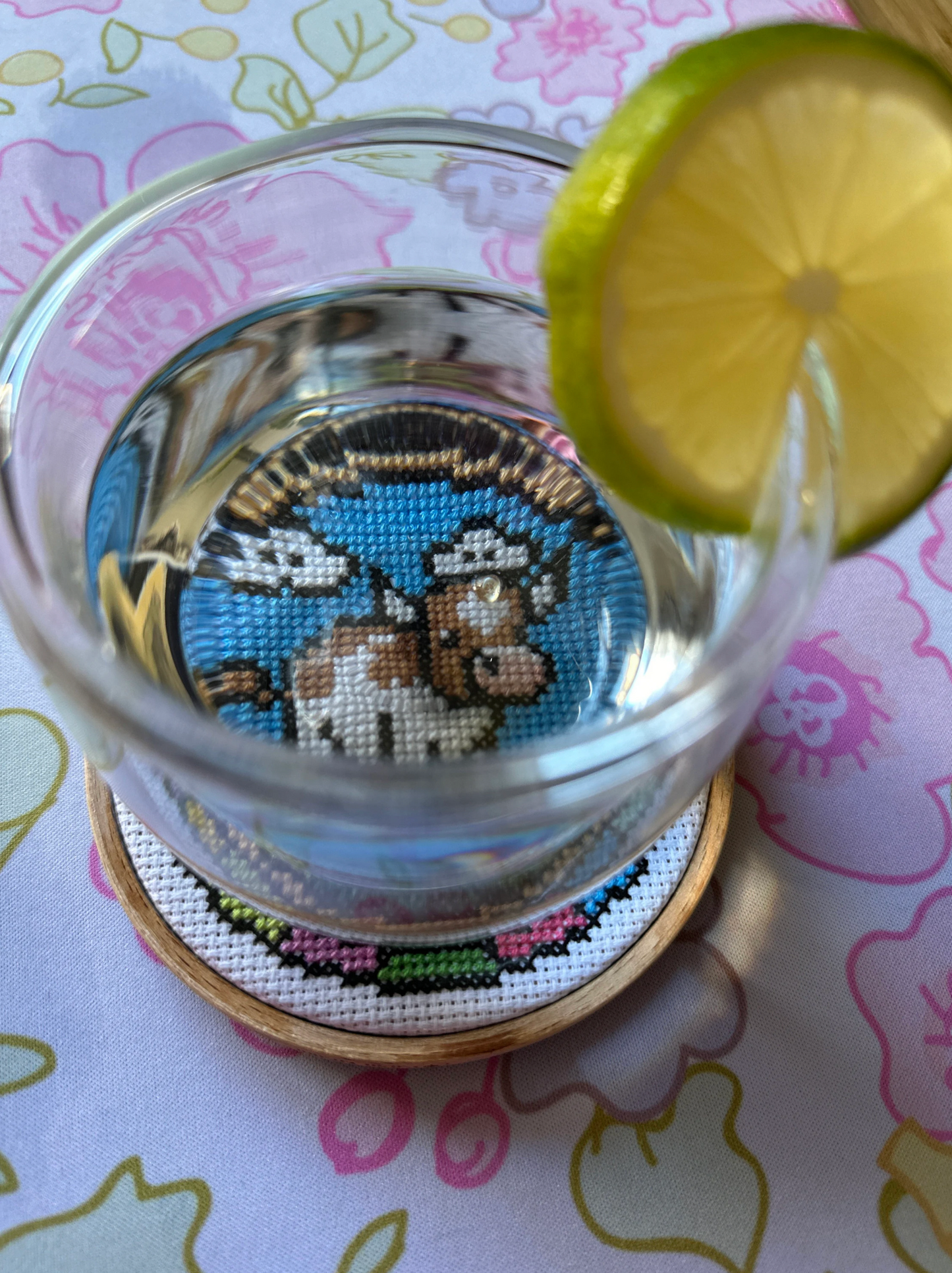 Stained Glass Mini Cross Stitch Rabbit Pattern