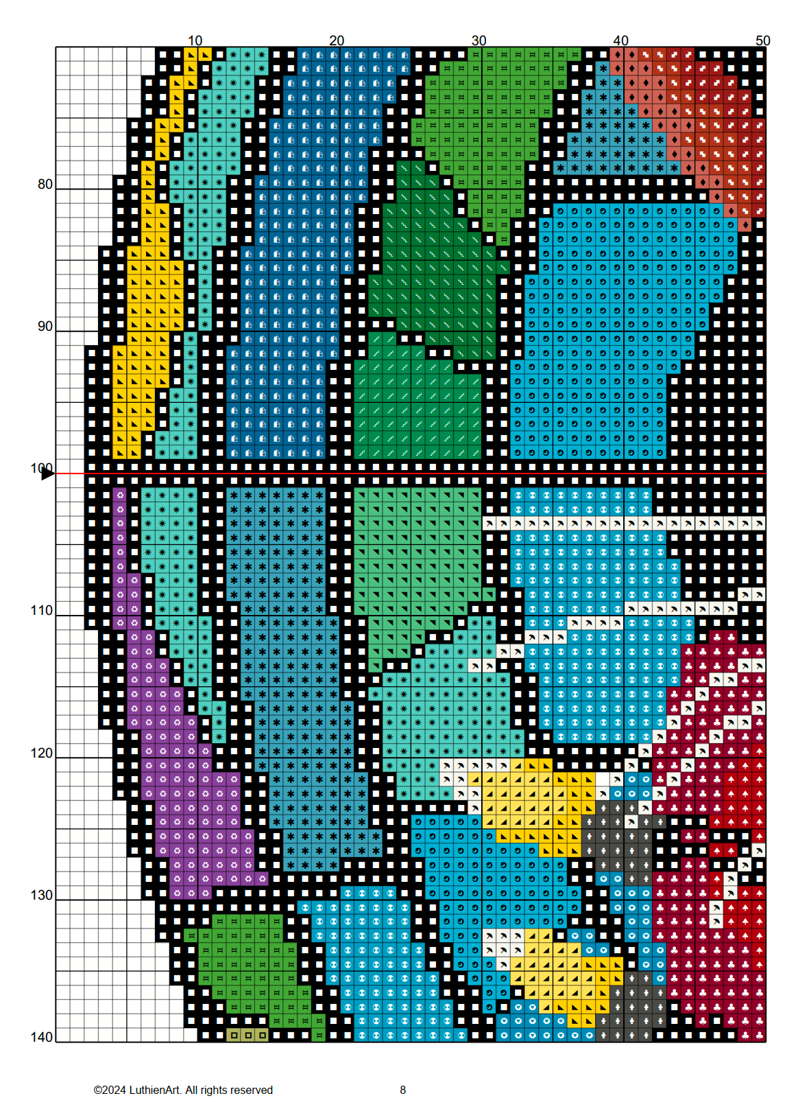 Santa's Mischief Christmas Cross Stitch Pattern