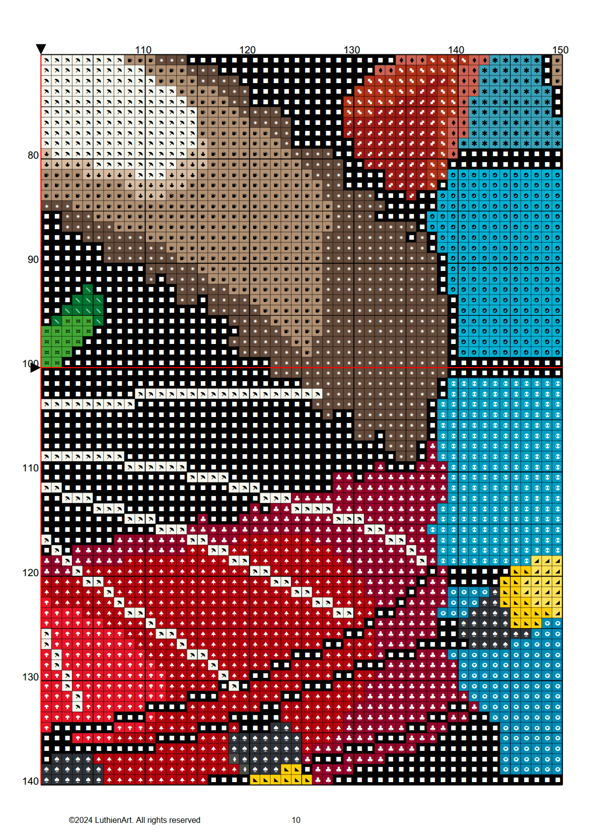 Santa's Mischief Christmas Cross Stitch Pattern