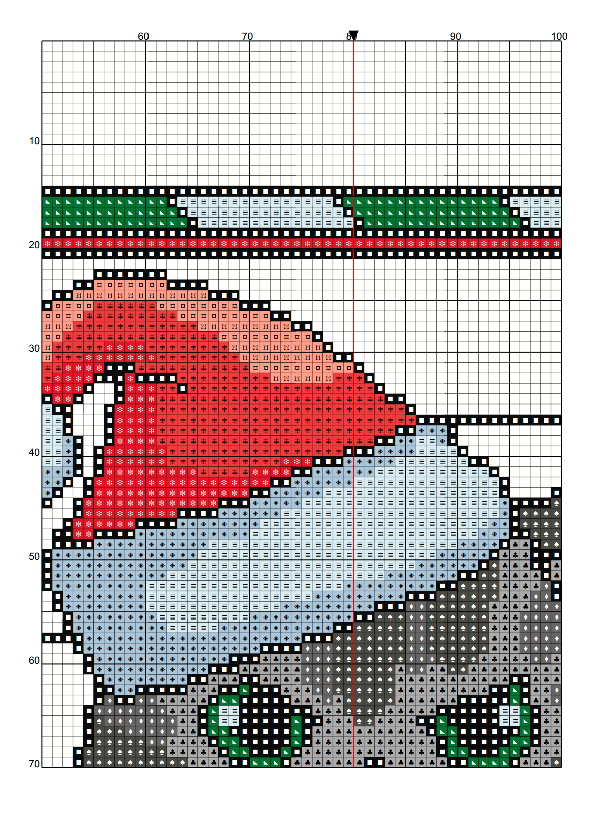 The Christmas Tree Killer Cross Stitch Pattern