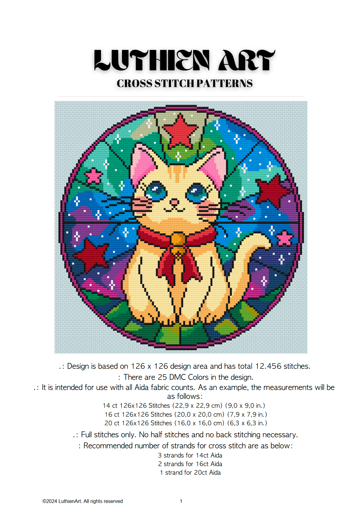 Stardust Wishes Christmas Cross Stitch Pattern