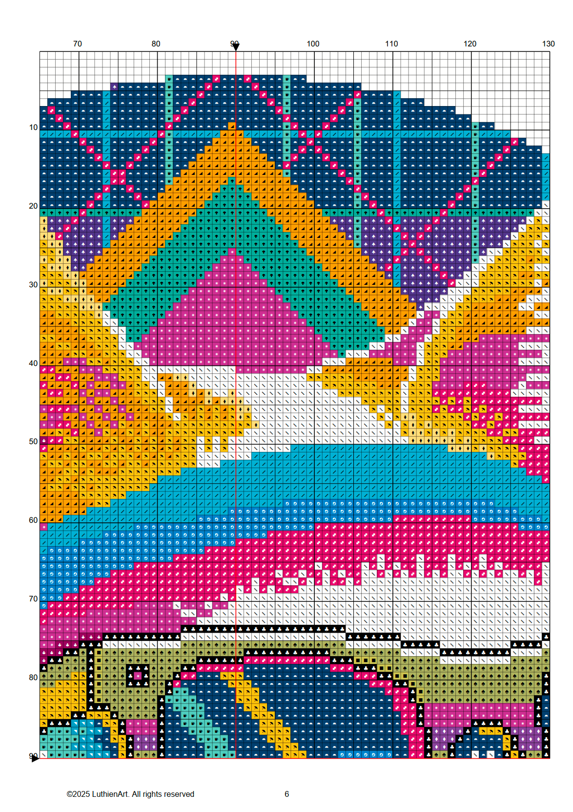 Retro Cool Cats - Funky Groove Neon Cat Cross Stitch Pattern