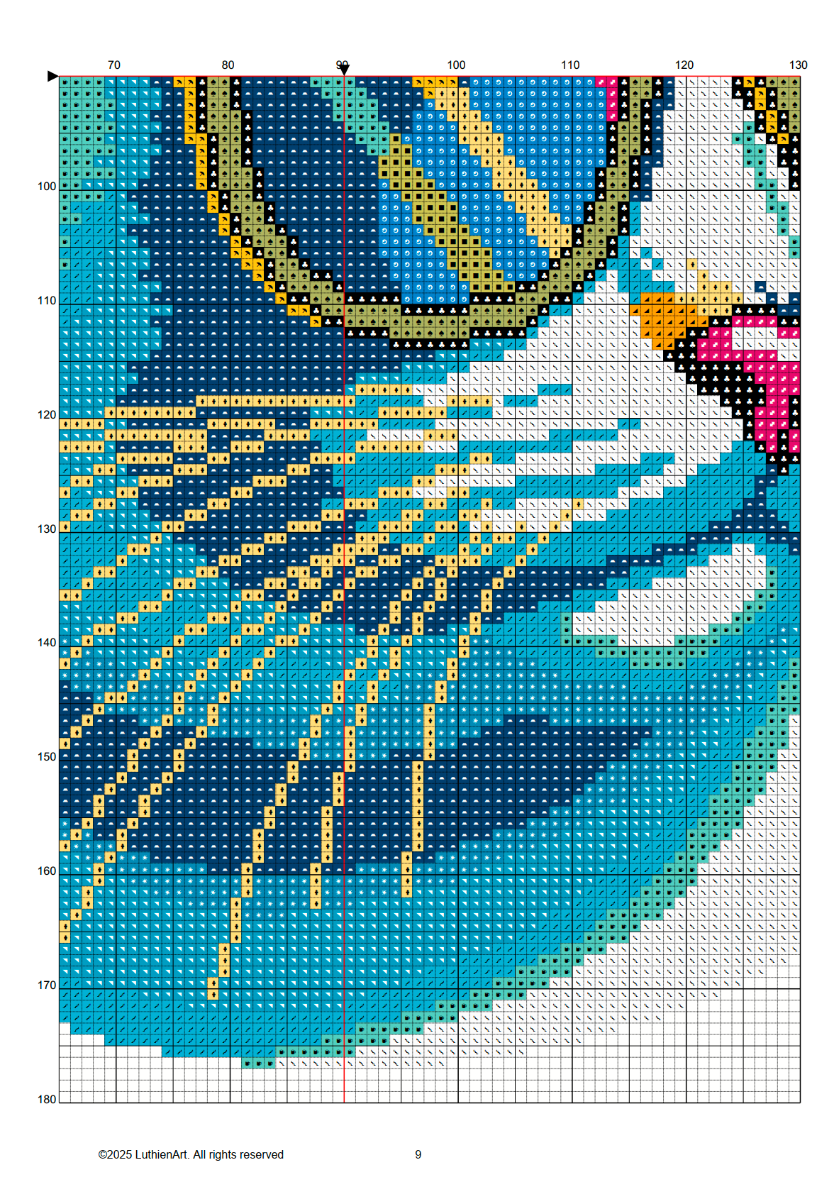 Retro Cool Cats - Funky Groove Neon Cat Cross Stitch Pattern