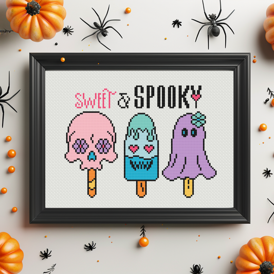 Sweet and Spooky Halloween Cross Stitch Pattern