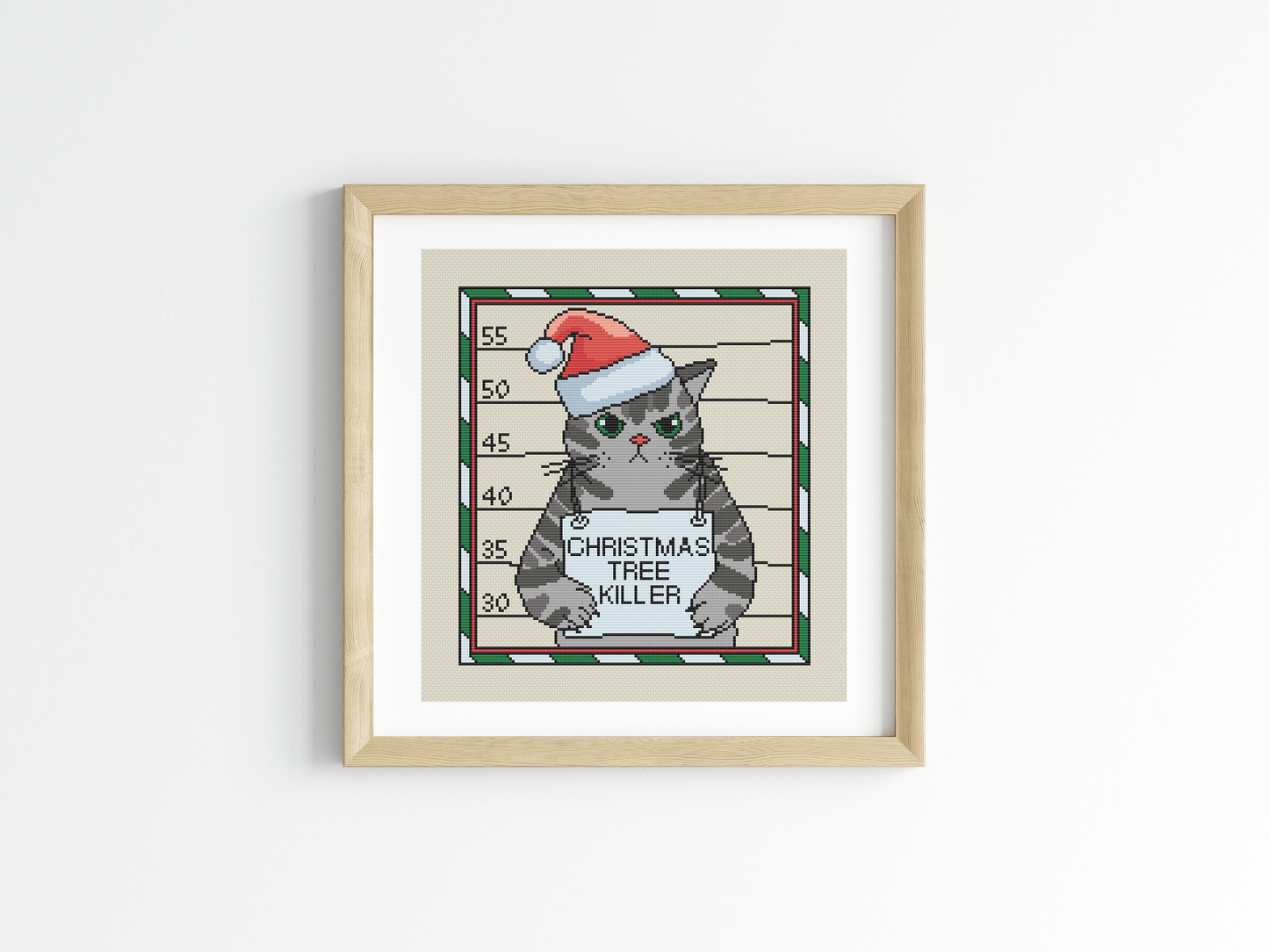 The Christmas Tree Killer Cross Stitch Pattern