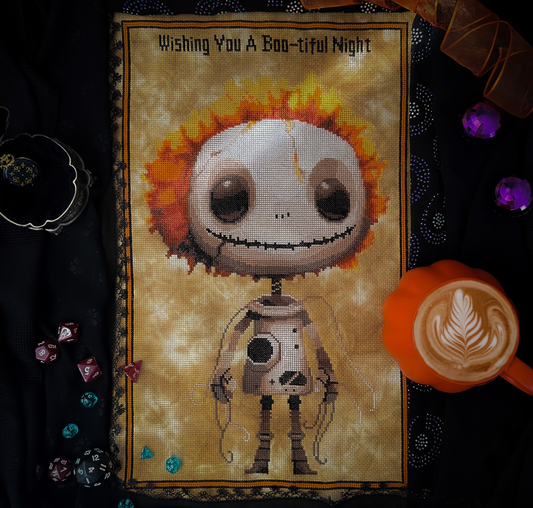 Halloween VooDoo Dolls Cross Stitch Pattern