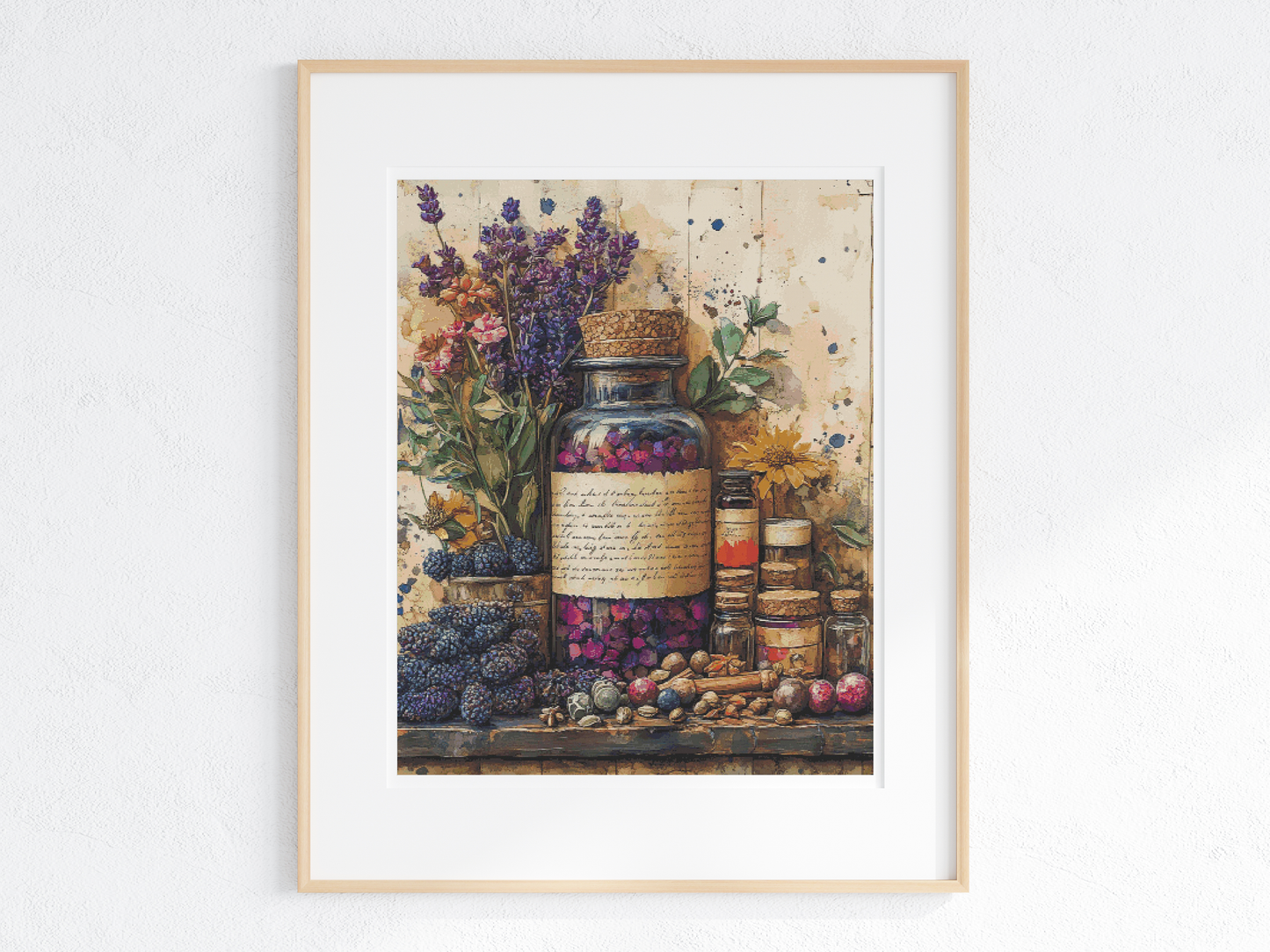 Winter Apothecary Cross Stitch Chart