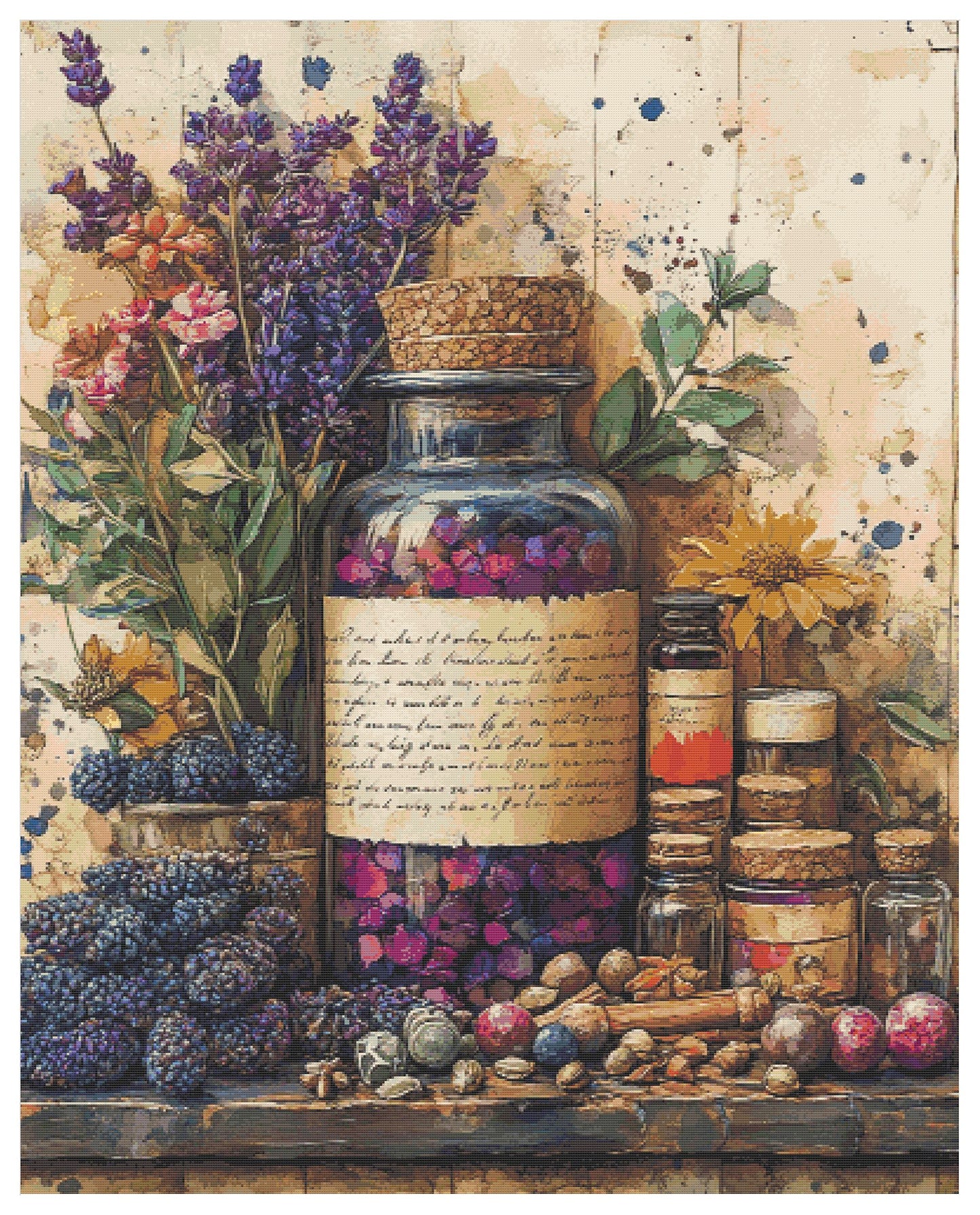 Winter Apothecary Cross Stitch Chart