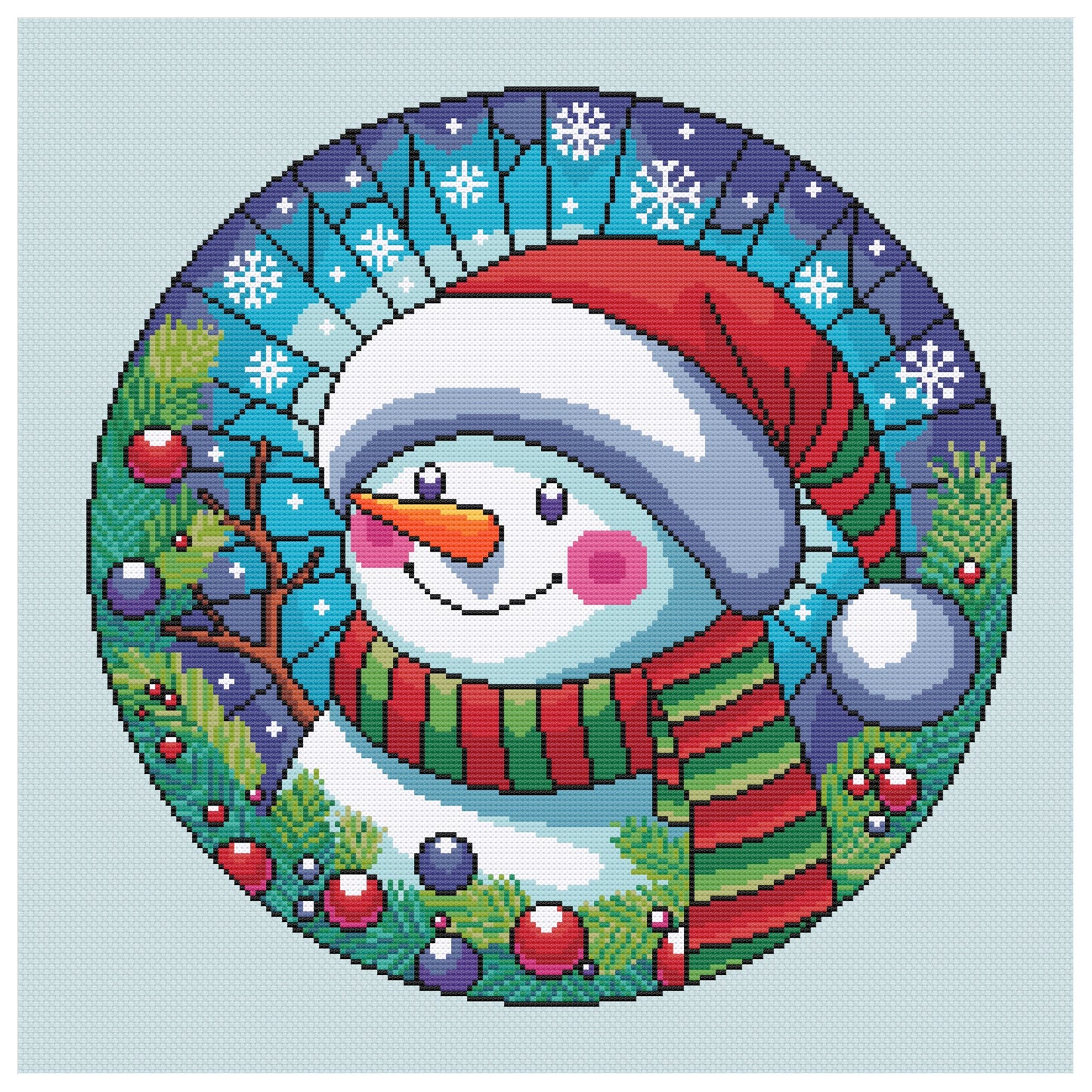 Winter Buddy Christmas Cross Stitch Pattern