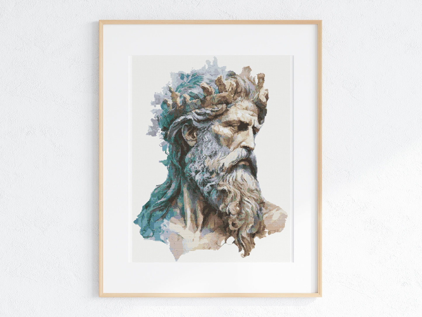 Ancient World Zeus Cross Stitch Pattern