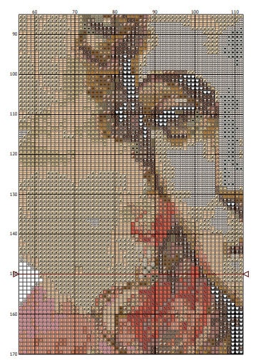 Ancient World Aphrodite Cross Stitch Pattern