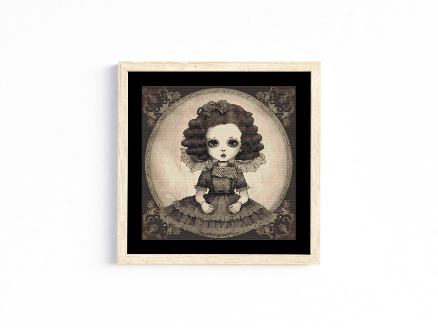 Gothic Vintage Dolls Lucy Cross Stitch Chart