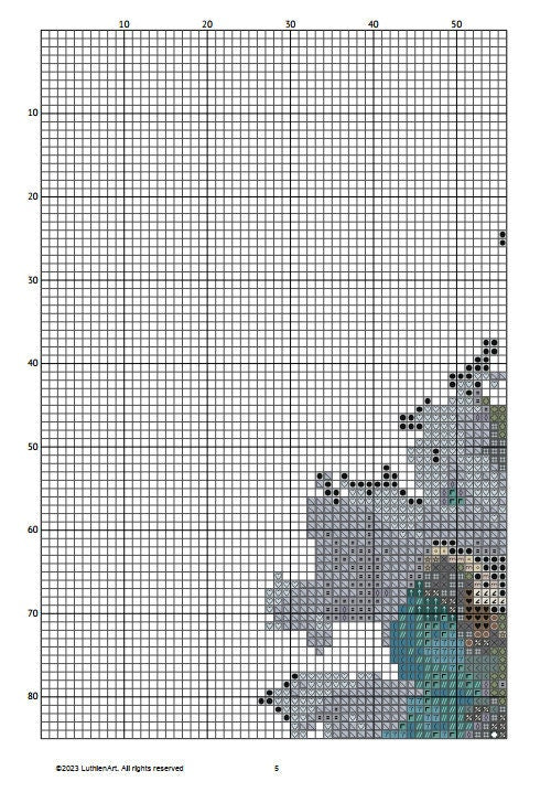 Ancient World Zeus Cross Stitch Pattern