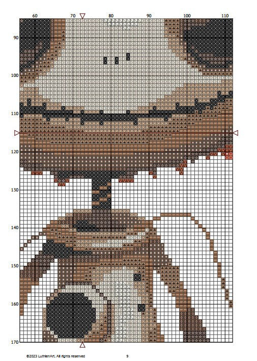 Halloween VooDoo Dolls Cross Stitch Pattern