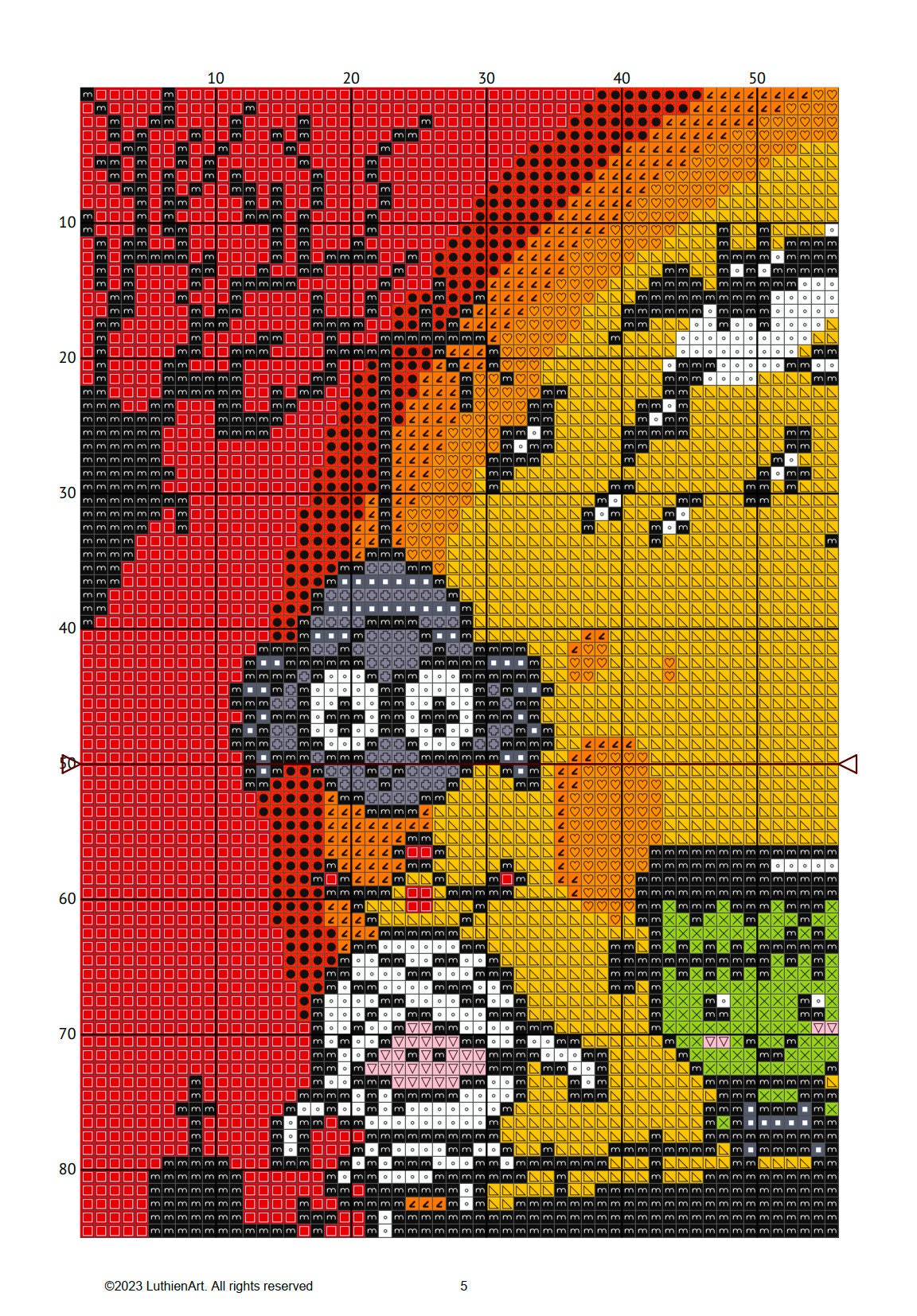 Mini Monsters Halloween Cross Stitch Pattern