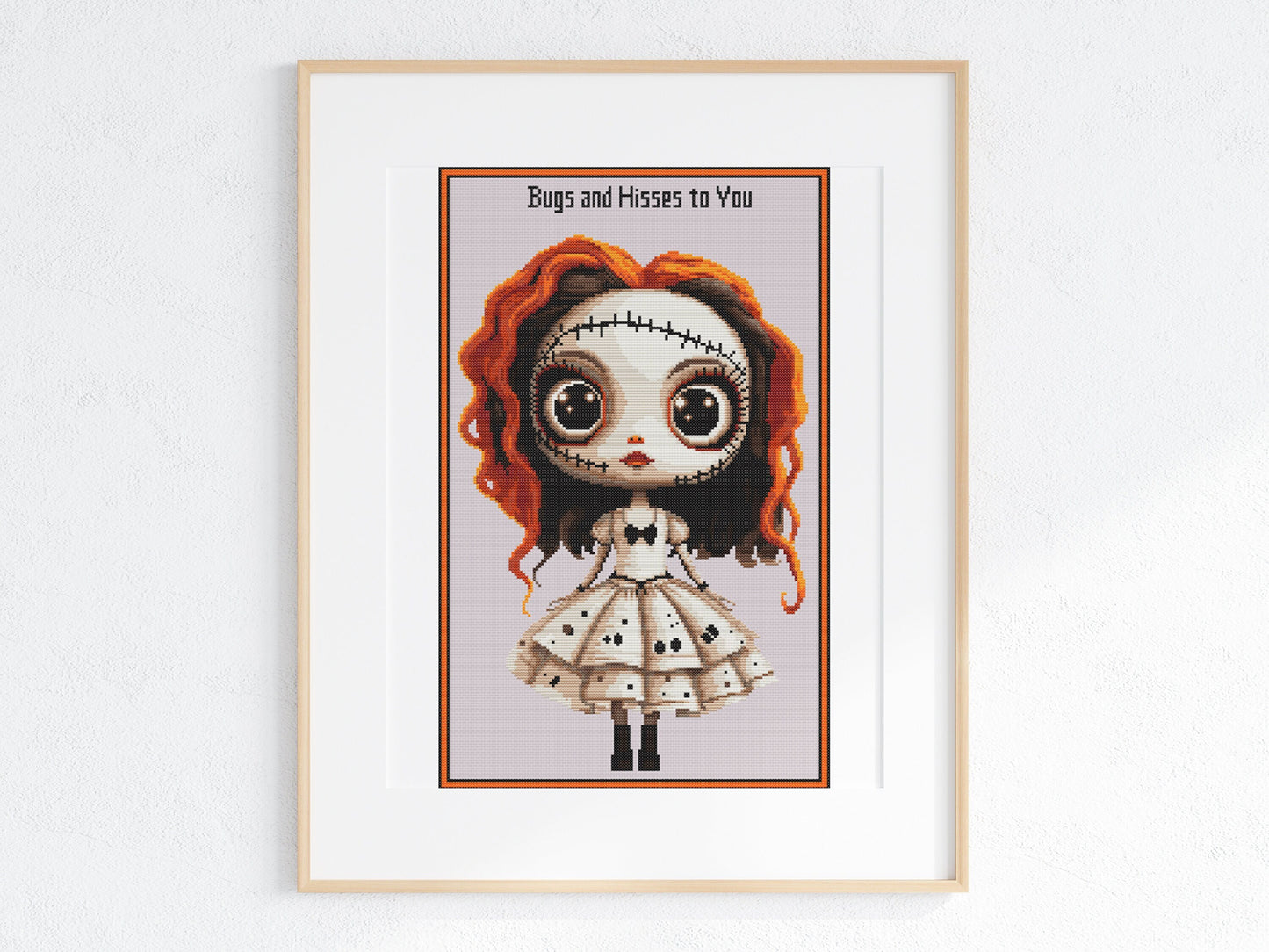 Halloween VooDoo Dolls Cross Stitch Pattern