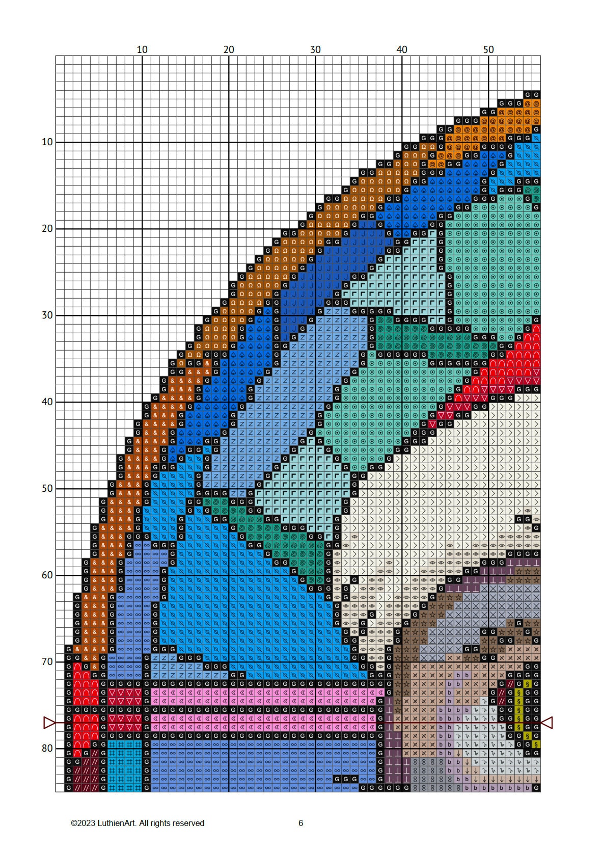 Stained Glass Peppy Christmas Cat Cross Stitch Pattern